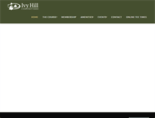 Tablet Screenshot of ivyhillgc.com